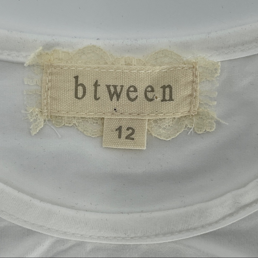 btween Unicorn Sequin Cold Shoulder Top Size 12 - Picture 7 of 8